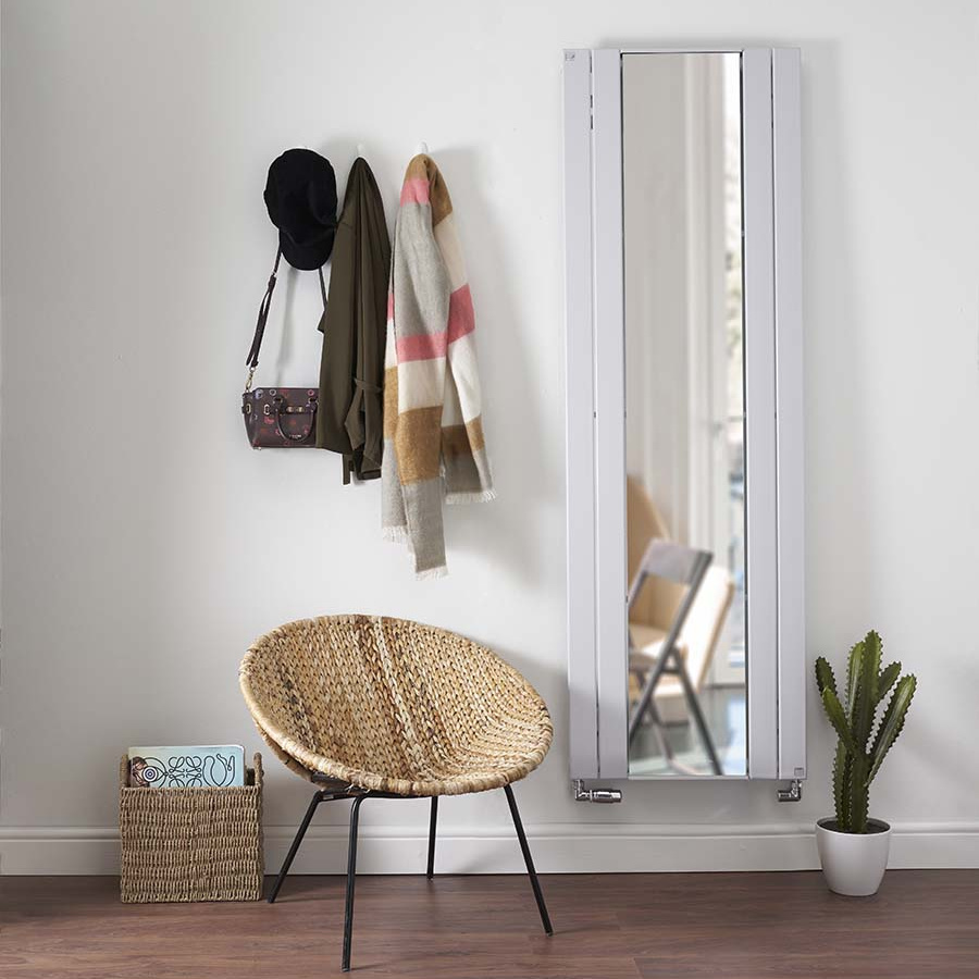 Zehnder_RAD_Roda-Mirror-HY_Chinchilla_UK_residential_1z1 Rendering Roda Mirror Decorative radiator Front view