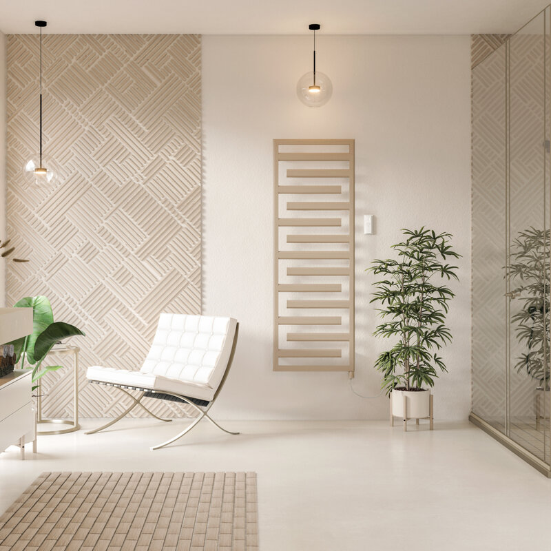 Rendering Zehnder Immersion Heater Design (IHD) Decorative radiator 